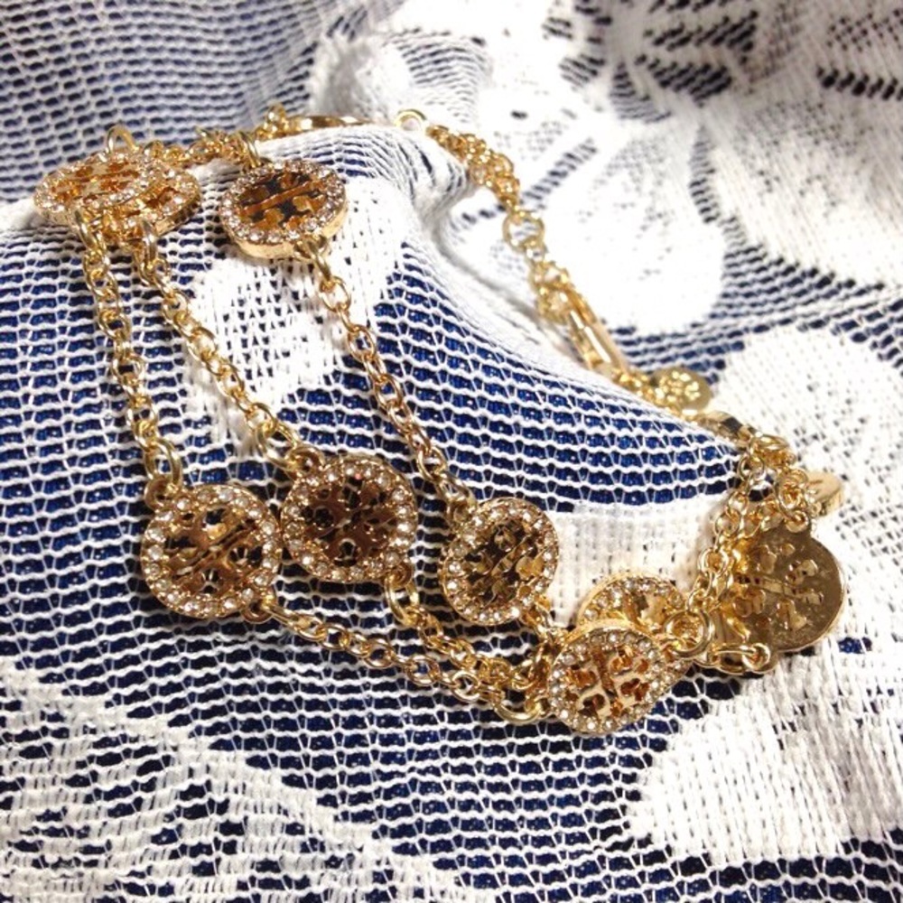 3 items free shipping Tory Burch crystal bracelet